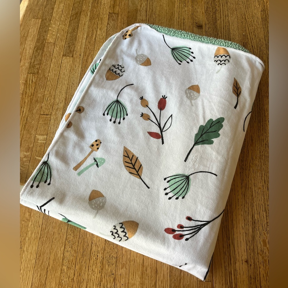 Cloud Island Floral Baby Blanket